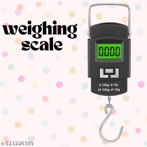 Hanging Weight Machine Electronic Portable Digital LED Screen Luggage Weighing Scale, 50 kg/110 Lb For Multi-Purpose Use - Pathoos 