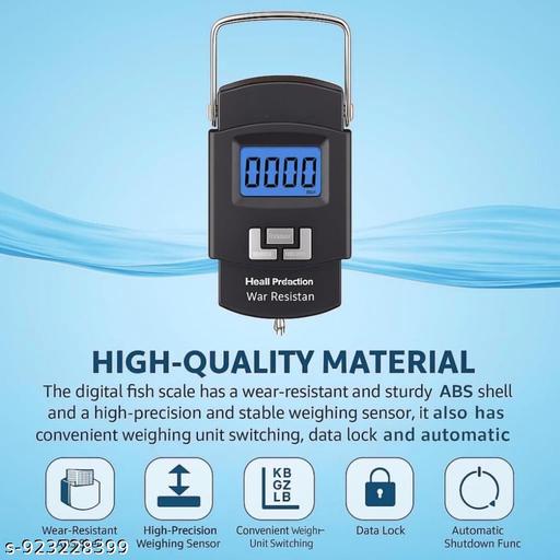 Hanging Weight Machine Electronic Portable Digital LED Screen Luggage Weighing Scale, 50 kg/110 Lb For Multi-Purpose Use - Pathoos 