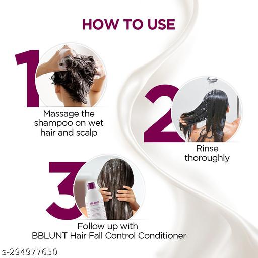 Hair Fall Control Shampoo with Pea Protein & Caffeine for Stronger Hair - 300 ml - Piktocart