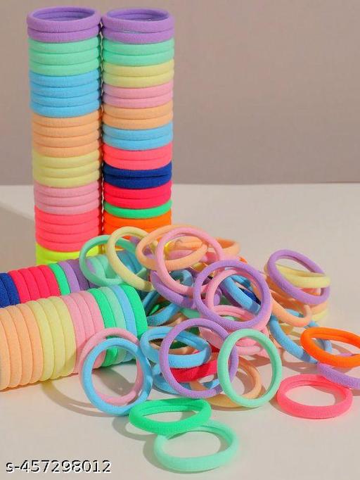 60PCS Elastic Hair Ties, Seamless Hair Band, Ponytail Holder No Crease Damage, Elastic Cotton Bands for Women's Hair, Hair Scrunchies for Thick Thin Hair, Hair Accessories for Women (RANDOM COLOUR) - Piktocart