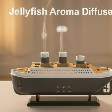 Ship Design Jellyfish Aroma Diffuser & Cool Mist Humidifier with LED Ambient Lights - Piktocart