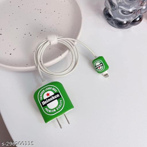 ReTrack Cute Cartoon Silicon Protective Case Cover for Apple 18/20W Type C Adapter_Heineken - Piktocart