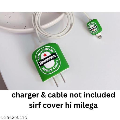 ReTrack Cute Cartoon Silicon Protective Case Cover for Apple 18/20W Type C Adapter_Heineken - Piktocart