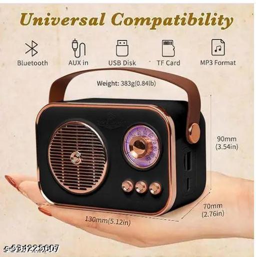 Portable Bluetooth Speaker – Deep Bass, Crystal Clear Stereo, Type-C Charging, TF Card & RGB Lights - Piktocart