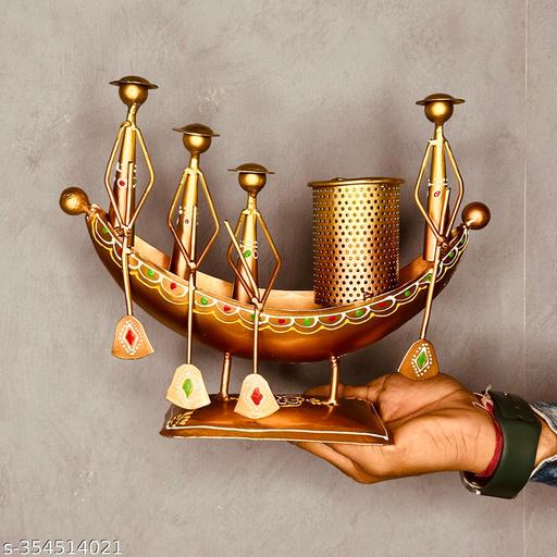 Metal Decorative Boat Pen Stand - Piktocart