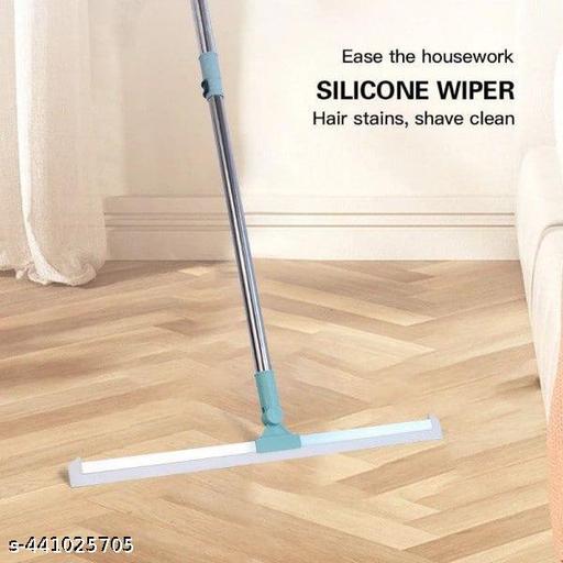 Floor Wiper | Mop Multifunction Magic Broom | Floor Squeegee Broom with Long Handle | Scraping Besom for Floor Bathroom Kitchen Shower Tile Pet Hair - Piktocart