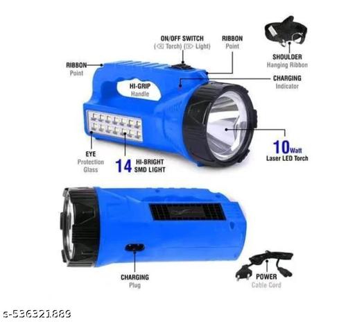 1979 Rechargeable 2 Mode 700 Meter Long Range Waterproof LED Outdoor Lamp Search Light Flashlight Torch Lamp Emergency Light 2200 mAh Battery Torch Rechargeable) - Piktocart