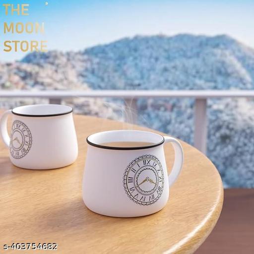 New Trendy  chai cups /coffee/ milk/  tea Cup ( white) 200 ml  - Piktocart