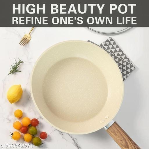 GiPP Nonstick Frying Pan Skillet -20Cm White Granite Non Stick Pans, Omelette Pan with Heat-Resistant Handle, Compatible with All Stovetops, PFOA Free - Piktocart