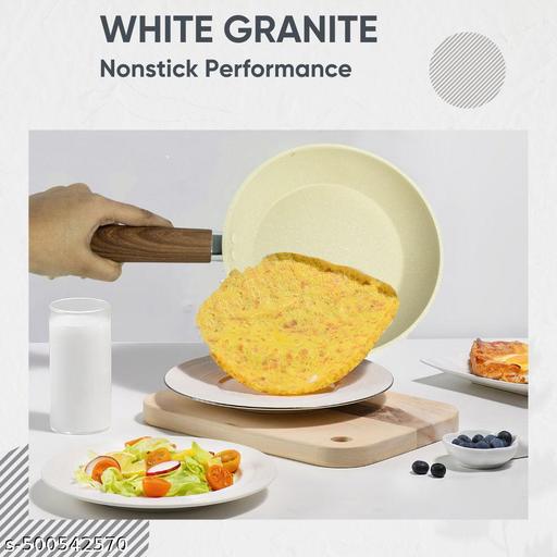 GiPP Nonstick Frying Pan Skillet -20Cm White Granite Non Stick Pans, Omelette Pan with Heat-Resistant Handle, Compatible with All Stovetops, PFOA Free - Piktocart
