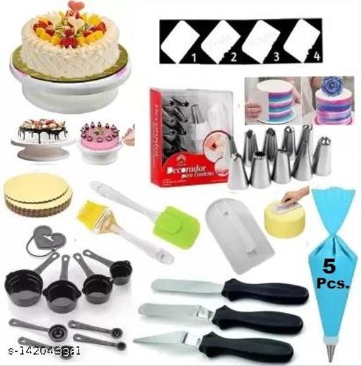 Cake Baking Tools & Decorating Set for Beginners and Home Bakers - Piktocart