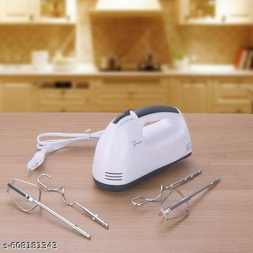 Multifunctional Hand Mixer for Egg Beater and Food Blender with 7 Speed Handheld Processor Automatic Electric Kitchen Tool (White) - Piktocart