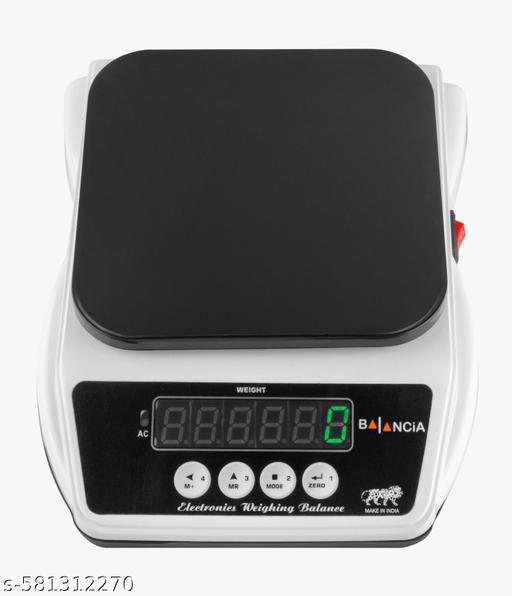 10kg Rechargeable Ultra Slim Weighing Machine for Home, Kitchen & Shop Use - Piktocart