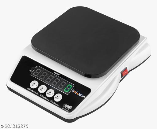10kg Rechargeable Ultra Slim Weighing Machine for Home, Kitchen & Shop Use - Piktocart