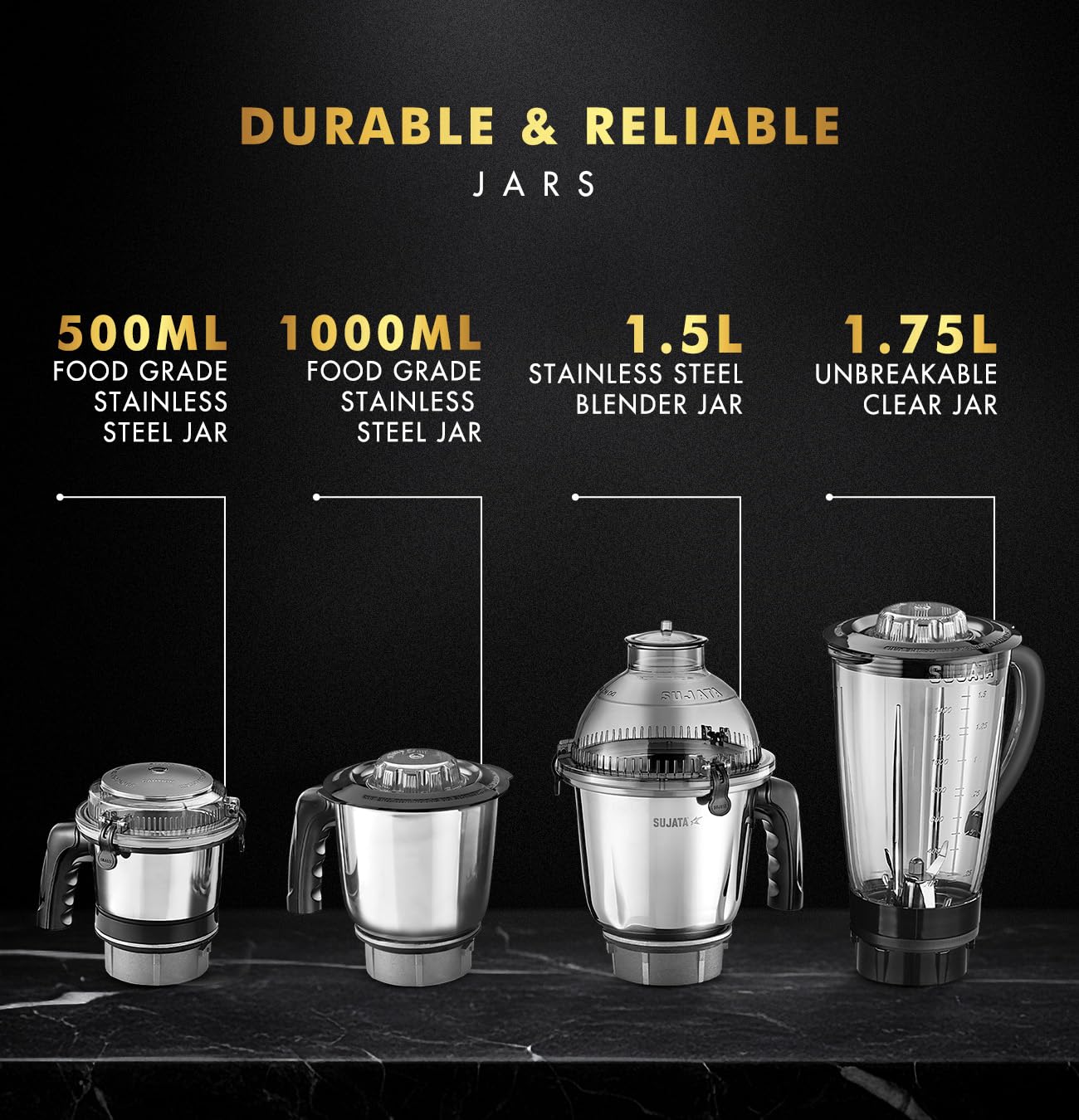 Sujata MG03 1000W Mixer Grinder - Piktocart