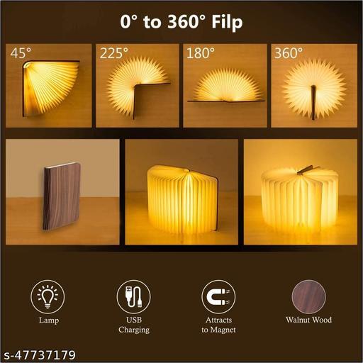 Arion® Book Lamp Rechargeable LED Book Night Lamp | Best Unique Gifts Ever | Portable Reading Lamp | (Walnut Wood) - Piktocart