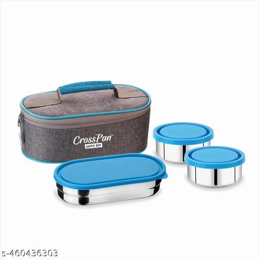 Magnite Lunch Box / Tiffin box with 3 Stainless Steel Containers - Piktocart
