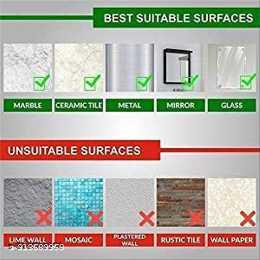 8PCS SET Kitchen/Bathroom Shelf/Paste-Brush Stand/Soap Stand/Bathroom Accessories  (White) - Piktocart
