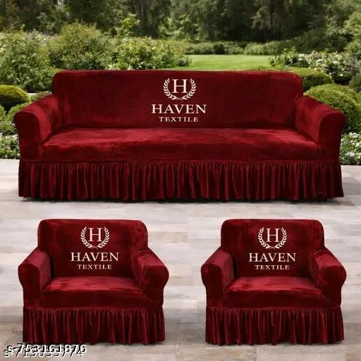 Sofa cover 5 seater frill - Piktocart