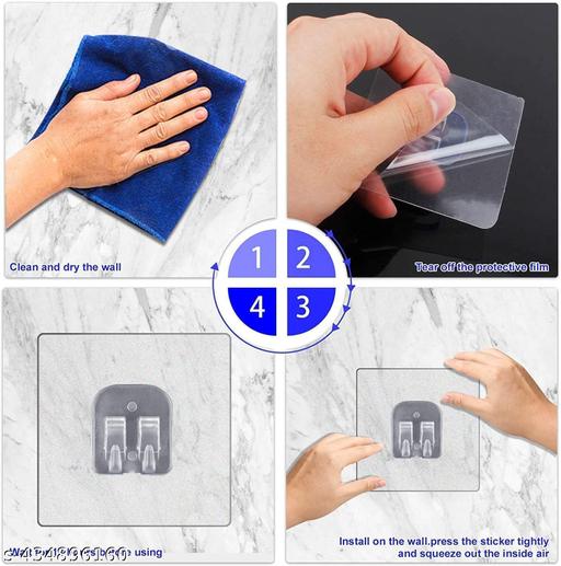 10Pcs Adhesive suction hanger Sticky hanger Adhesive wall hanger Suction cup hanger Stick-on hanger No-drill hanger Adhesive mounting hanger Bathroom suction hanger Kitchen sticky hanger - Piktocart