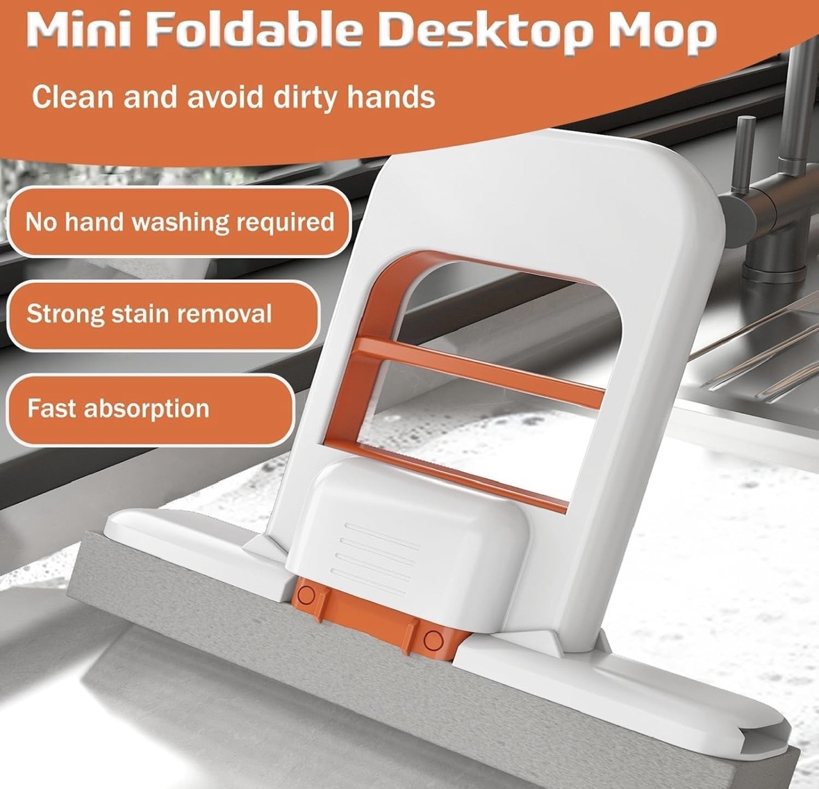 Smart Mini Mop | Self-Squeeze Portable Cleaning Mop - Piktocart