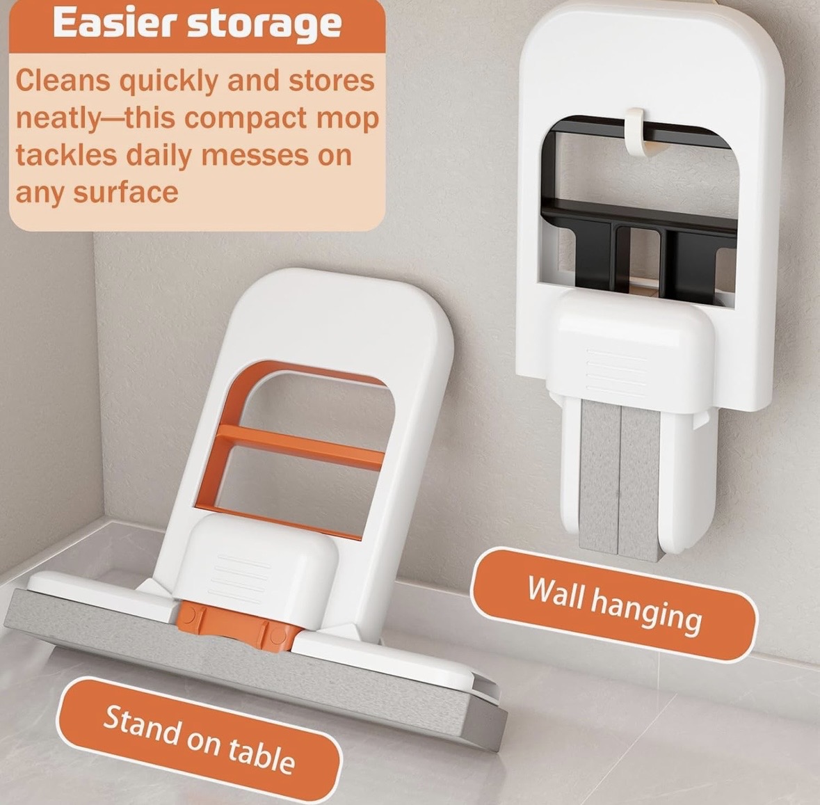 Smart Mini Mop | Self-Squeeze Portable Cleaning Mop - Piktocart
