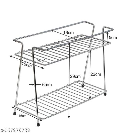 COMBO OF Spice rack + 4 in 1 chakla belan stand + orange v shape cup stand - Piktocart