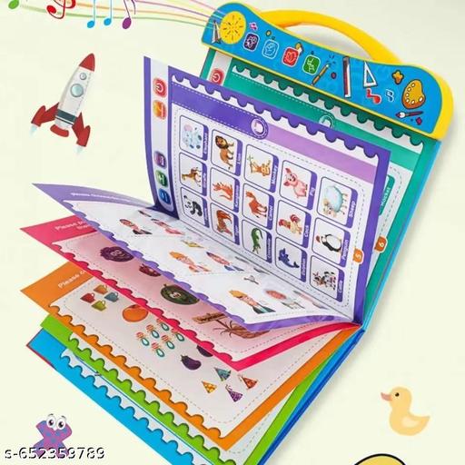TOYTAPRI Intelligence Book Sound Book, study book, intelligence study book for Children,English Letters & Words Language_Skills Learning Book,Fun Educational Toys. Activities with Numbers, Shapes Learning Book for Toddlers (Battery Not Included) - Piktocart