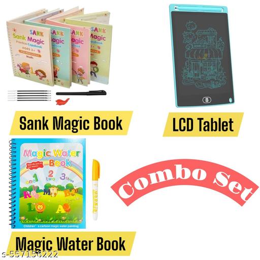 EazyClean Water Magic Book With Sank Magic Book With LCD Tablet Combo Set - Piktocart