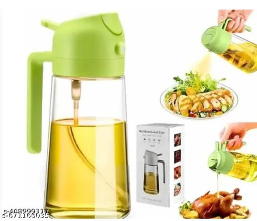 Oil Sprayer And Dispenser Bottle for Kitchen,2 in 1 Olive Oil Mist Sprayer and Oil Dispenser 500ML for Cooking,BBQ, Air Fryer, Salad, Frying, Baking - Piktocart