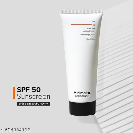 SPF 50 PA ++++ Face Sunscreen | Broad Spectrum, Lightweight & No White Cast Cream Sunscreen | 30gm - EliteAura.Store