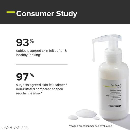Oat Extract 6% Cleanser | Non-Drying, Gentle Face Wash with  Hyaluronic  Acid | For Sensitive Skin | 120ml - EliteAura.Store
