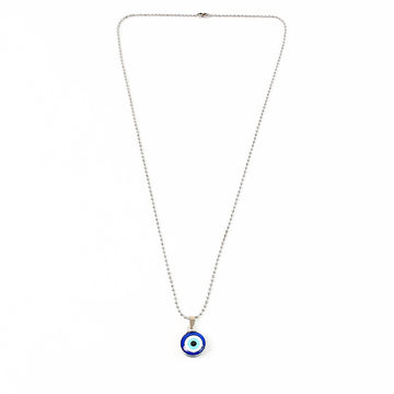 Blue Turkish Evil Eye Pendant Chain Necklace for Men & Women - EliteAura.Store