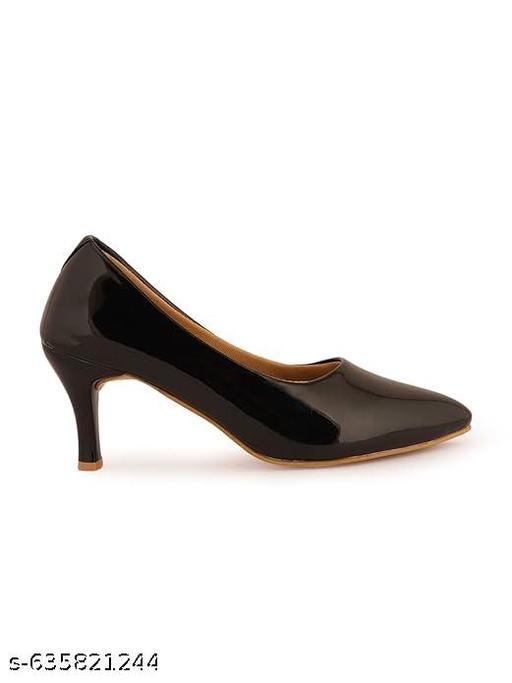 Classic Women’s Heels Fashionable Beige Pointed Toe Pumps Comfortable Mid Heel Chunky Look Dress Shoes Trendy Formal & Party Wear Heels for Girls and Women - EliteAura.Store
