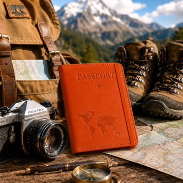 Premium Multifunction Travel Passport Holder & Wallet – Durable PU Leather - EliteAura.Store