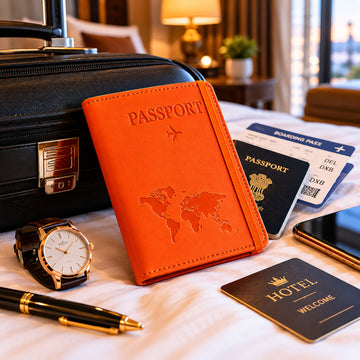 Premium Multifunction Travel Passport Holder & Wallet – Durable PU Leather - EliteAura.Store