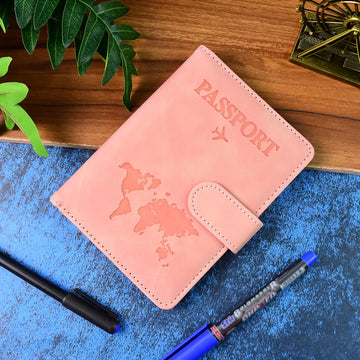 Premium World Map Travel Passport Holder & Wallet – 15x11cm - EliteAura.Store