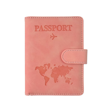 Premium World Map Travel Passport Holder & Wallet – 15x11cm - EliteAura.Store