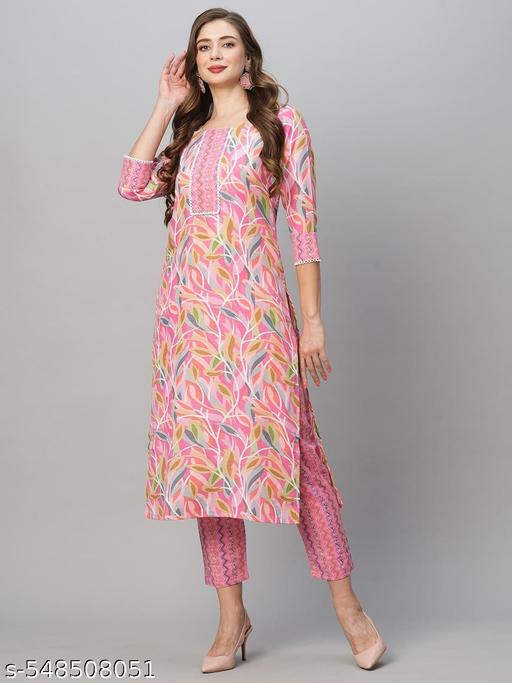 cotton kurti with pent for women - EliteAura.Store