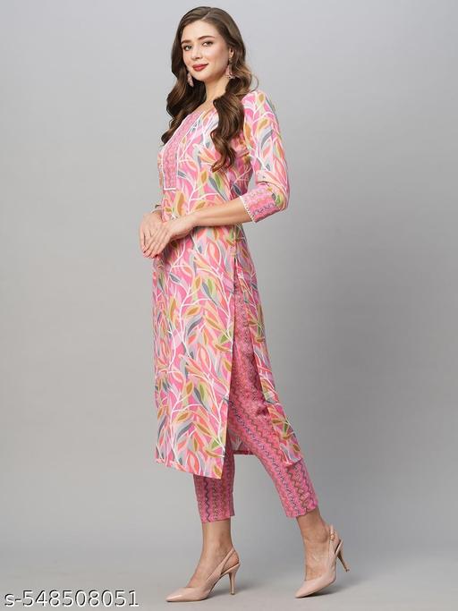 cotton kurti with pent for women - EliteAura.Store