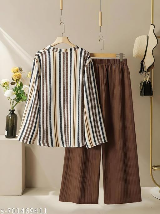 JANTIX00  Brown coat set  - EliteAura.Store
