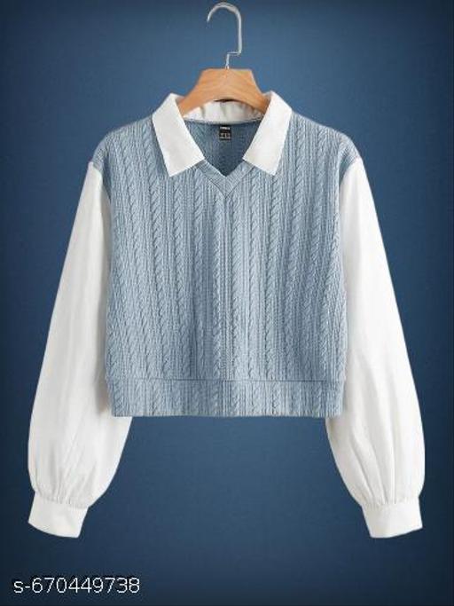 Pretty Partywear Korean Style T-shirt With Styles Designers Sleeve And Collar With Attractive Look For Women