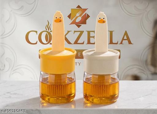 Oil Dispenser for Kitchen, 2 IN 1 Oil Dispenser Bottle with Silicone Basting Brush for Cooking Vinegar Sauce BBQ Grill Frying Baking,Air Fryer (pack of 2) - PrimeDeals