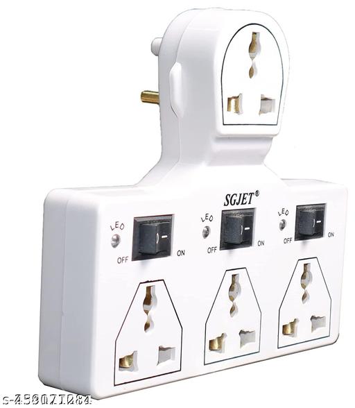4 Universal Socket 3 Switch Multi Plug Extension Board(Traveler Multi Plug Extension) - PrimeDeals