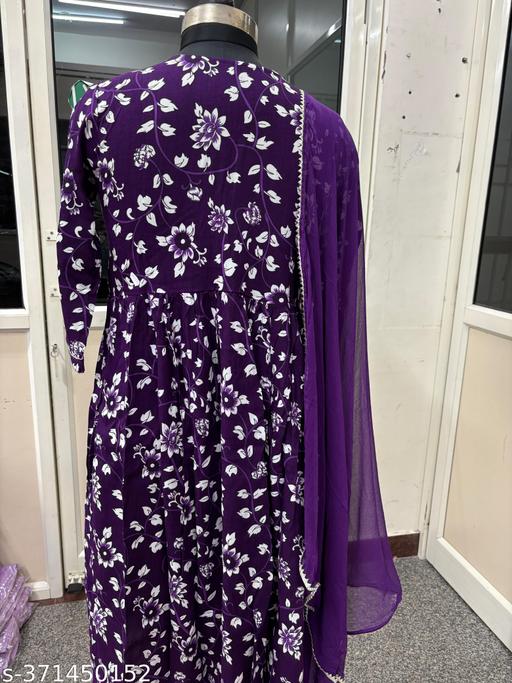  Aliya Cut Embroidered Kurti With Pant and Dupatta Set - PrimeDeals