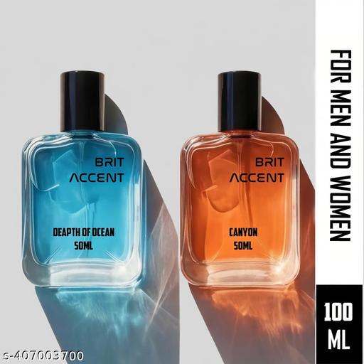 Combo Pack Of 2|Depth Of Ocean-Canyon|Parfum|Long-Lasting|Specially Currated| Eau de Toilette - 100 ml (For Men & Women) - PrimeDeals