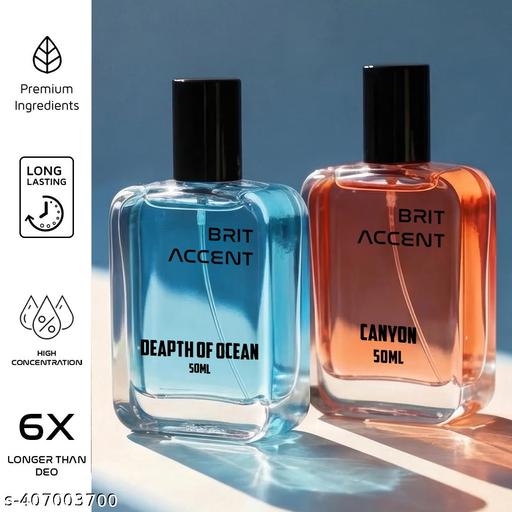 Combo Pack Of 2|Depth Of Ocean-Canyon|Parfum|Long-Lasting|Specially Currated| Eau de Toilette - 100 ml (For Men & Women) - PrimeDeals