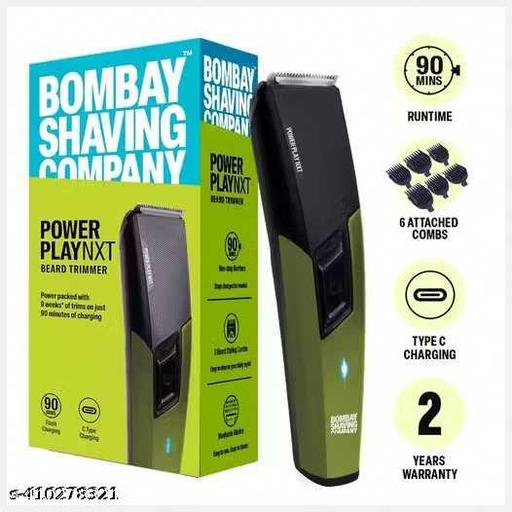 POWER PLAY NXT BEARD TRIMMER Trimmer 90 min Runtime 6 Length Settings (Green) - PrimeDeals