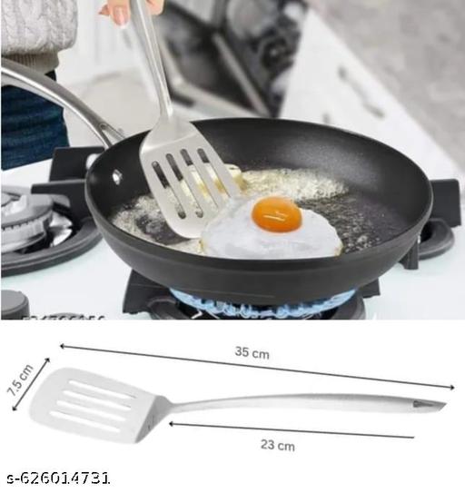 5 Pieces Stainless Steel Kitchen Tools for Cooking & Serving, Basting Spoon (Chamcha), Ladle(Karchhi), Slotted Turner, Skimmer(Jhara), Turner/Spatula (Palta),  - PrimeDeals