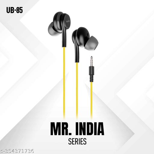 Tune King Champ Earphone UB-85 In-Ear Wired Headset (Yellow, In the Ear) - PrimeDeals